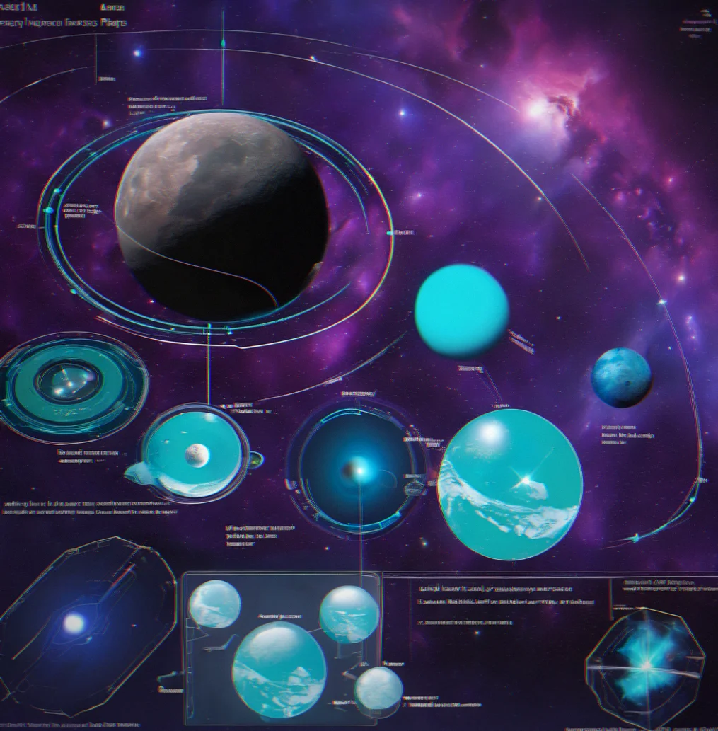 Building queue for your orbital station laid out in modular slots, with the supply chain requirements you need to fulfill marked out